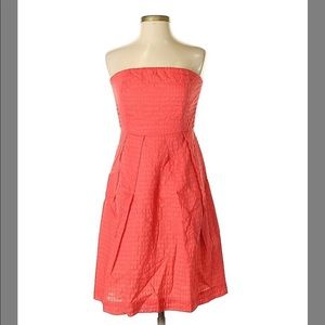 J Crew Strapless Coral Dress